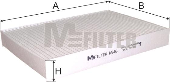 Mfilter K 946 - Filtrs, Salona telpas gaiss autodraugiem.lv