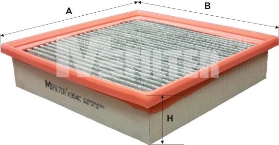 Mfilter K 954C - Filtrs, Salona telpas gaiss autodraugiem.lv
