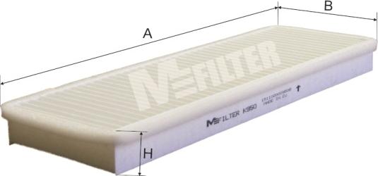 Mfilter K 950 - Filtrs, Salona telpas gaiss autodraugiem.lv