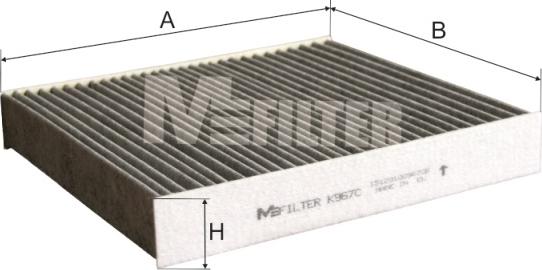 Mfilter K 967C - Filtrs, Salona telpas gaiss autodraugiem.lv