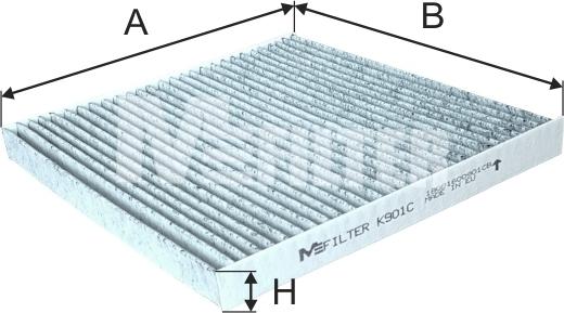 Mfilter K 901C - Filtrs, Salona telpas gaiss autodraugiem.lv