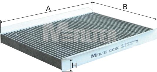 Mfilter K 9035C - Filtrs, Salona telpas gaiss autodraugiem.lv