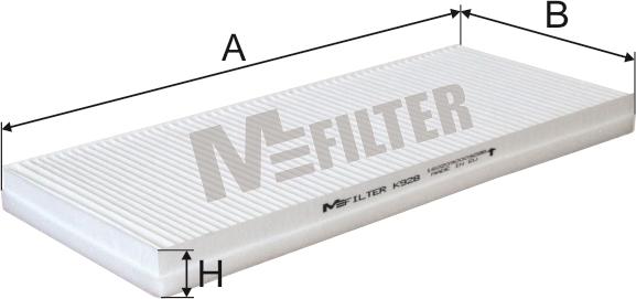Mfilter K 928 - Filtrs, Salona telpas gaiss autodraugiem.lv