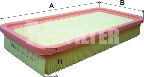 Mfilter K 442 - Gaisa filtrs autodraugiem.lv
