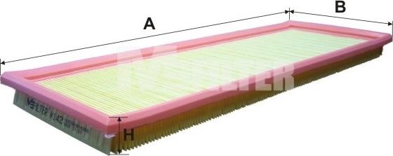 Mfilter K 142 - Gaisa filtrs autodraugiem.lv
