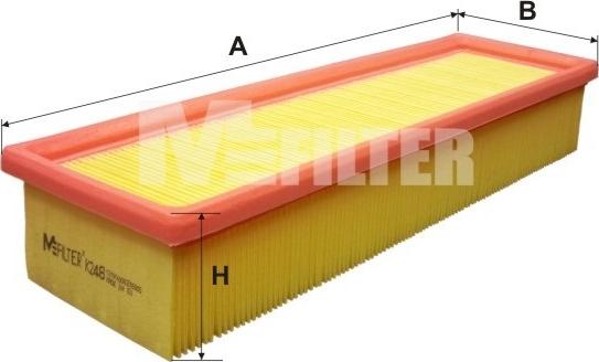 Mfilter K 248 - Gaisa filtrs autodraugiem.lv