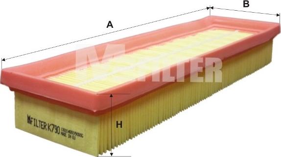 Mfilter K 790 - Gaisa filtrs autodraugiem.lv