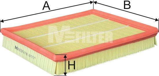 Mfilter K 745 - Gaisa filtrs autodraugiem.lv