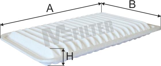 Mfilter K 7043 - Gaisa filtrs autodraugiem.lv