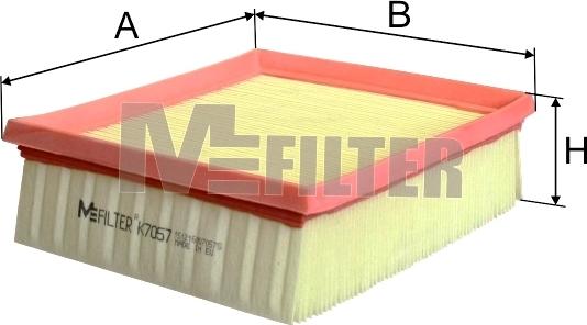 Mfilter K 7057 - Gaisa filtrs autodraugiem.lv