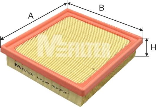 Mfilter K 7197 - Gaisa filtrs autodraugiem.lv