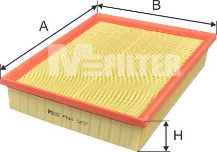 Mfilter K 7144/1 - Gaisa filtrs autodraugiem.lv