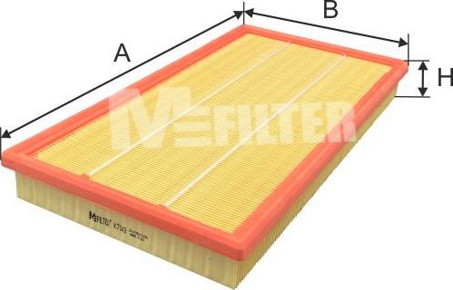 Mfilter K 7143 - Gaisa filtrs autodraugiem.lv