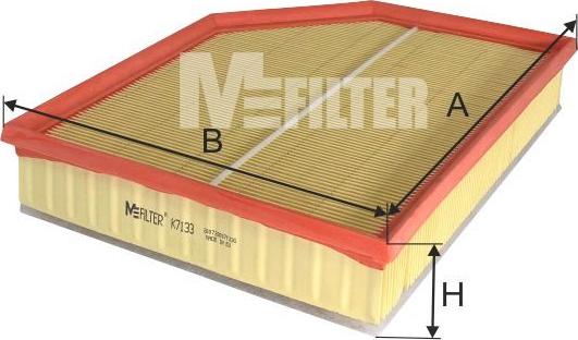 Mfilter K 7133 - Gaisa filtrs autodraugiem.lv