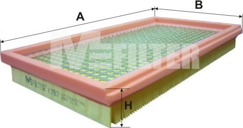 Mfilter K 787 - Gaisa filtrs autodraugiem.lv