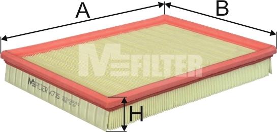 Mfilter K 735 - Gaisa filtrs autodraugiem.lv