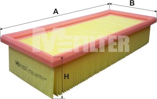 Mfilter K 731 - Gaisa filtrs autodraugiem.lv