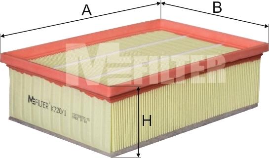 Mfilter K 720/1 - Gaisa filtrs autodraugiem.lv