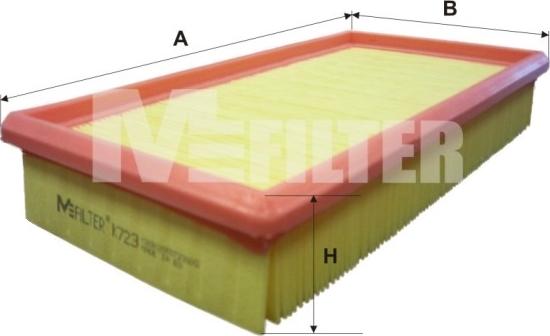 Mfilter K 723 - Gaisa filtrs autodraugiem.lv