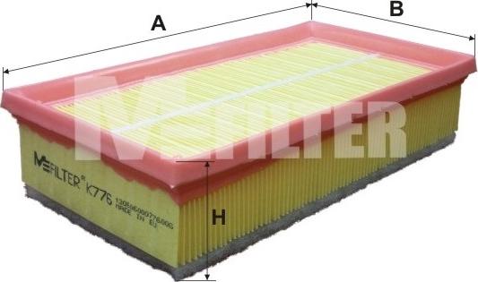 Mfilter K 776 - Gaisa filtrs autodraugiem.lv
