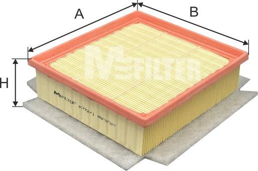 Mfilter K 772/1 - Gaisa filtrs autodraugiem.lv