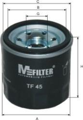 Mfilter TF 45 - Eļļas filtrs autodraugiem.lv