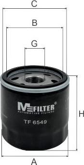 Mfilter TF 6549 - Eļļas filtrs autodraugiem.lv
