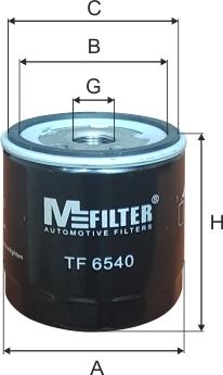 Mfilter TF 6540 - Eļļas filtrs autodraugiem.lv