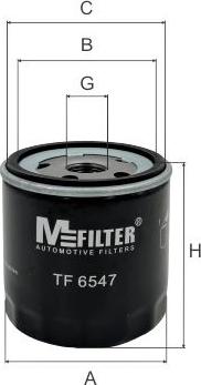 Mfilter TF 6547 - Eļļas filtrs autodraugiem.lv