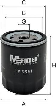Mfilter TF 6551 - Eļļas filtrs autodraugiem.lv