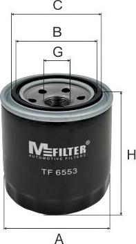 Mfilter TF 6553 - Eļļas filtrs autodraugiem.lv