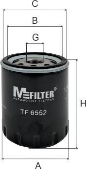 Mfilter TF 6552 - Eļļas filtrs autodraugiem.lv