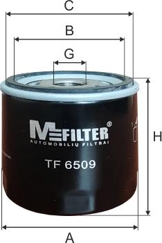 Mfilter TF 6509 - Eļļas filtrs autodraugiem.lv