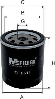 Mfilter TF 6511 - Eļļas filtrs autodraugiem.lv