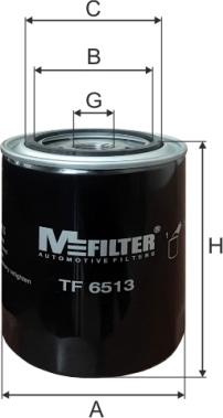Mfilter TF 6513 - Eļļas filtrs autodraugiem.lv