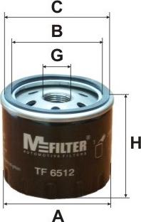 Mfilter TF 6512 - Eļļas filtrs autodraugiem.lv