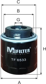 Mfilter TF 6533 - Eļļas filtrs autodraugiem.lv
