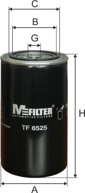 Mfilter TF 6525 - Eļļas filtrs autodraugiem.lv