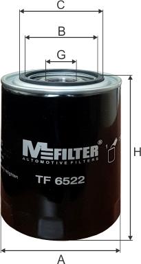 Mfilter TF 6522 - Eļļas filtrs autodraugiem.lv