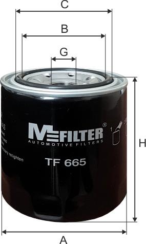 Mfilter TF665 - Eļļas filtrs autodraugiem.lv