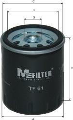 Mfilter TF 61 - Eļļas filtrs autodraugiem.lv