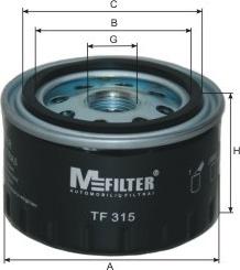 Mfilter TF 315 - Eļļas filtrs autodraugiem.lv