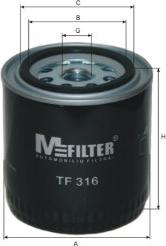 Mfilter TF 316 - Eļļas filtrs autodraugiem.lv