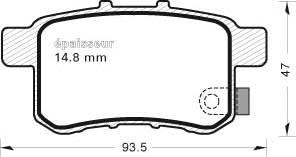 MGA 979 - Bremžu uzliku kompl., Disku bremzes autodraugiem.lv