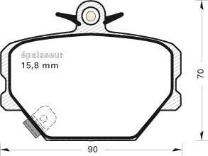 Mercedes-Benz 0004200505 - Bremžu uzliku kompl., Disku bremzes autodraugiem.lv