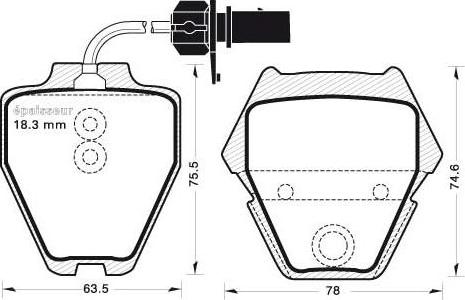 DJ Parts BP2935 - Bremžu uzliku kompl., Disku bremzes autodraugiem.lv