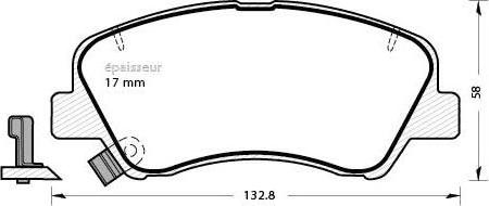 MGA 1095 - Bremžu uzliku kompl., Disku bremzes autodraugiem.lv