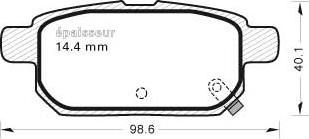 MGA 1068 - Bremžu uzliku kompl., Disku bremzes autodraugiem.lv