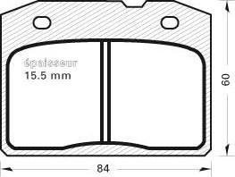 MGA 101 - Bremžu uzliku kompl., Disku bremzes autodraugiem.lv