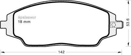 MGA 1152 - Bremžu uzliku kompl., Disku bremzes autodraugiem.lv